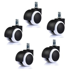 BJ-SHOP Office Chair wheels,Chair Caster Mute Chair Replacement Wheels Heavy Duty Safe for All Floors Set of 5