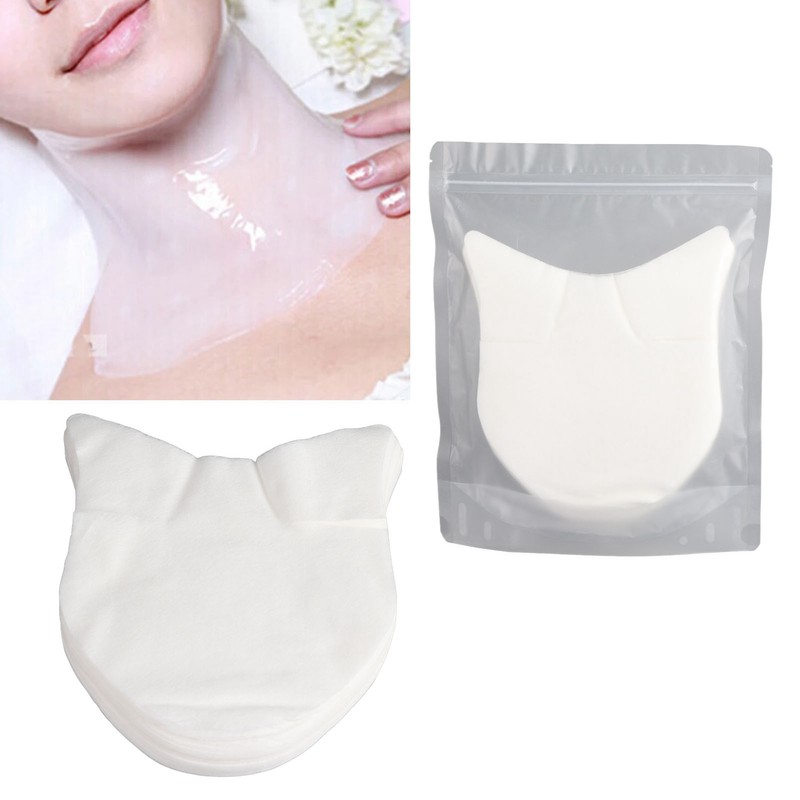 150 Sheets Neck Skin Care Mask Silk Disposable Wrinkle Removal