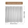 EMLTHORY Shower Curtain Waterproof Heavy Duty Vinyl PEVA 48x48 Unlined