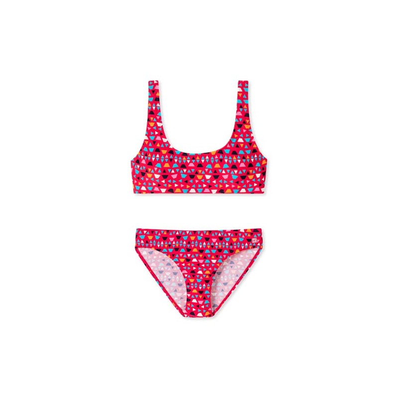 Schiesser Girls Bustier Bikini Set, red