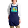Fabulous La Baleine Premium Kitchen Apron Designer Collection Éléphant Bleu