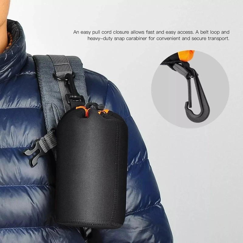 Yangers 4-Pack Camera Lens Pouch Set – Thick 4mm Neoprene