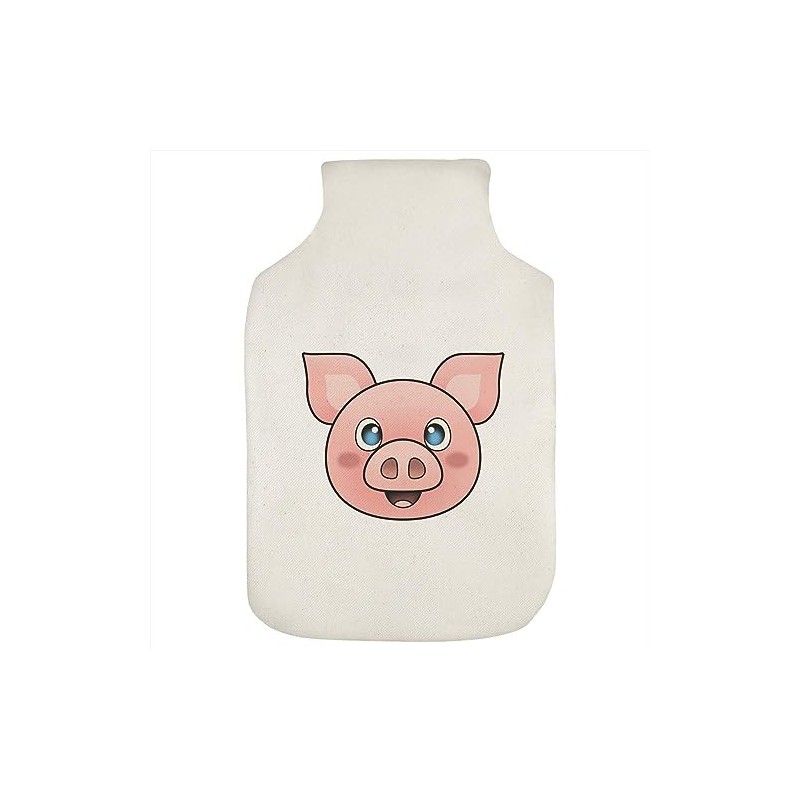 'Happy Pig Face' Hot Water Bottle Cover (HW00030281)