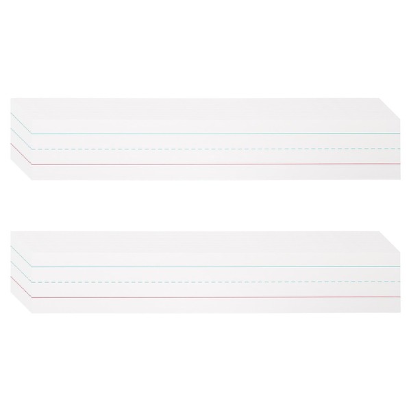 PATIKIL 50 Sheets Dry Erase Sentence Strips, 2" x 12"