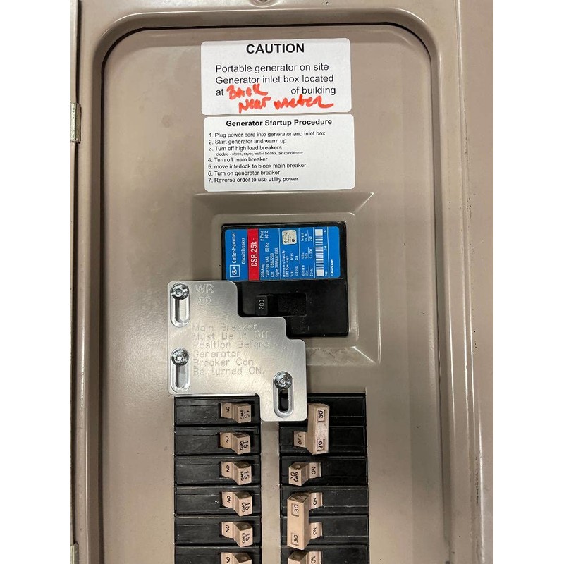 Cutler hammer generator interlock WR-80 Kit