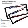 American Flag License Plate Frame 2 Pack License Plate Holder