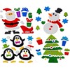 16 Sheets Christmas Window Stickers, Christmas Gel Clings