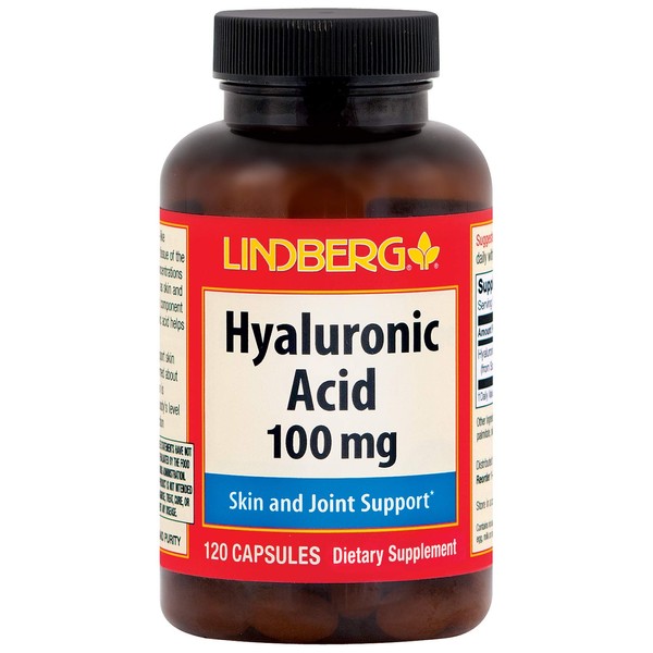 Hyaluronic Acid (Pure, 100 mg, 120 Capsules)