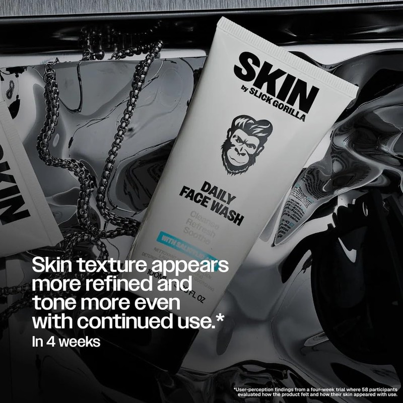 Slick Gorilla Daily Face Wash for Men with Salicylic Acid