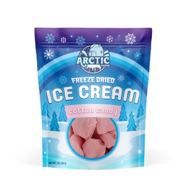 Arctic Farms Freeze Dried Ice Cream that Does Not Melt (Cotton Candy - Pink)