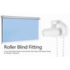 Tyenaza Roller Blinds for Windows, Roller Blind Bracket, Window Clamp-On