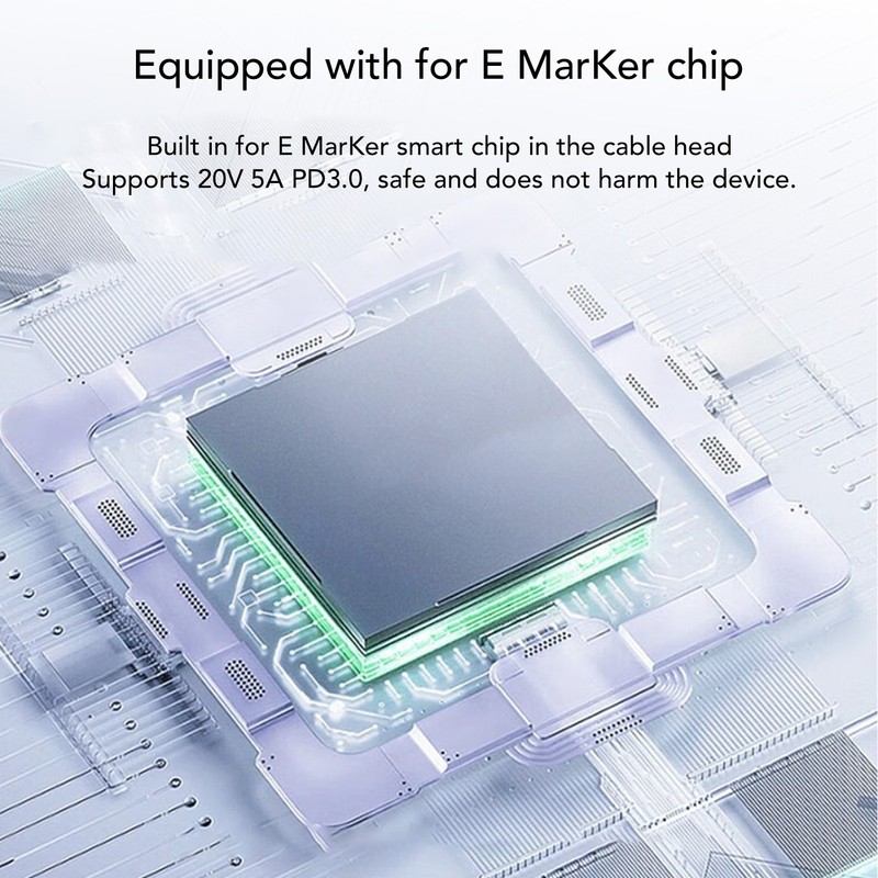USB 4.0 Cable Fast Charging 40Gbps Flat Short PD60W Type