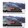 FINDAUTO ABS Rear Trunk Spoiler Wing with 3rd Brake Light