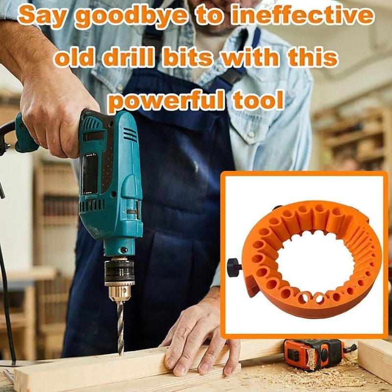 IONPSHG 2 Pcs Drill Bit Sharpener Tool - Universal Heavy-Duty