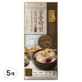 Baeknyeon Herbal Court Samgyetang Ingredients - Domestic Teabag Type, 100g, Set of 5