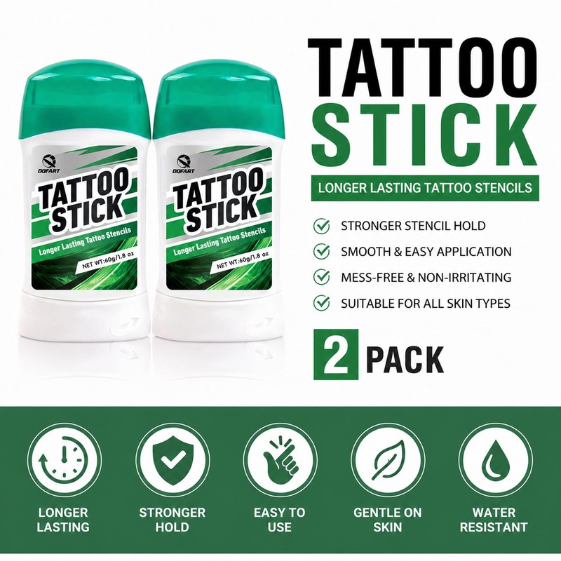 Tattoo Transfer Gel Stick, Stencil Cream 2 Pack 60g Each
