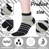 Fourluoo 6 Pairs Men's Tabi Socks Flip Flop Split Toe