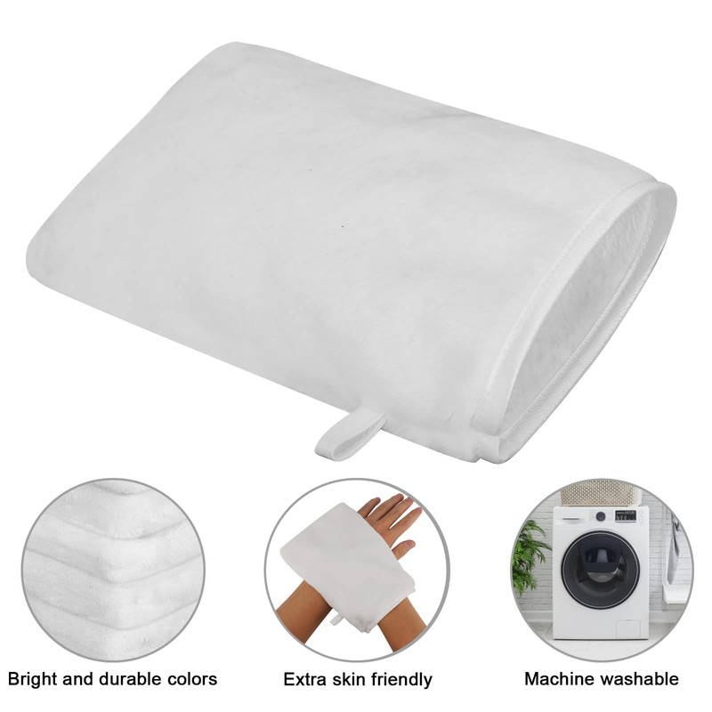 PHOGARY 8 Pack Microfiber Wash Mitts Flannel Soft Wash Mitt