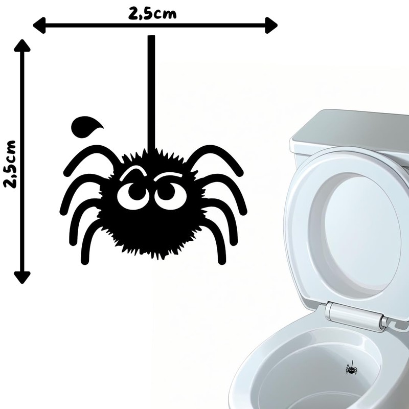 Toilet Stickers - 8 Pieces (4 Designs) Pee Target -