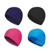 CENZICOM Man Women Pure Color Nylon Spandex Fabric Swim Cap