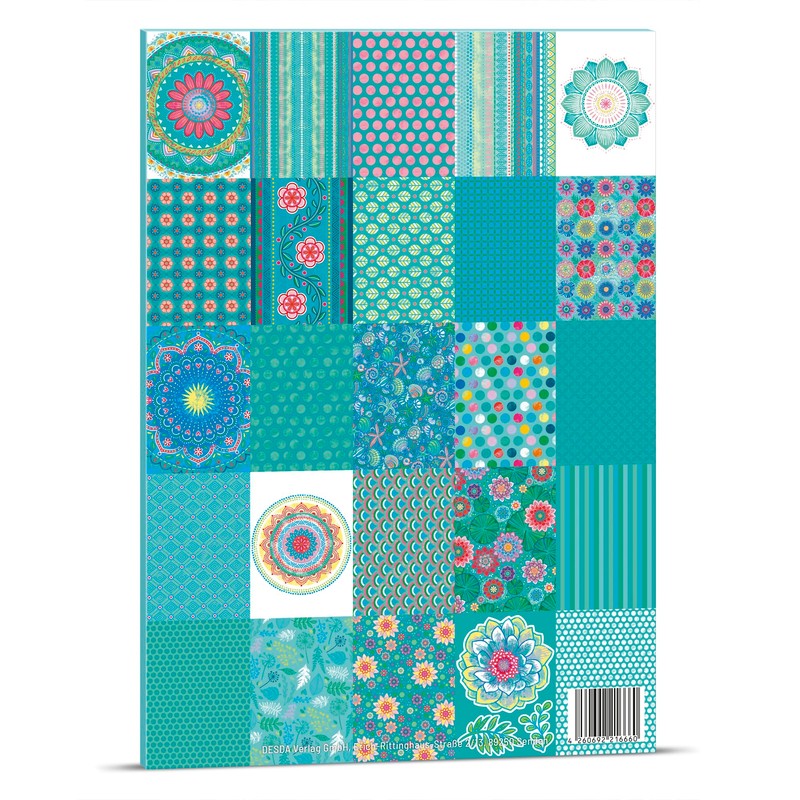 Bine Brändle - Craft Paper - Paper Mix Turquoise