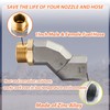 (1" NPT, 2PCS) Fuel Hose Swivel 360 Rotating Connector for