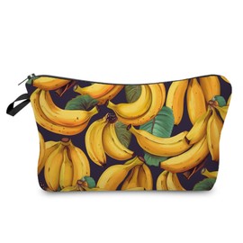 Livel lhood Banana Makeup Bag Cute Small Organizer Zipper Pouch Banana Coametic Bag Birthday Present for Women Friends -2, hzz16288