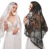 BYUTFA Lace Veil Mantilla Catholic Veil Elegant Floral Pattern Soft