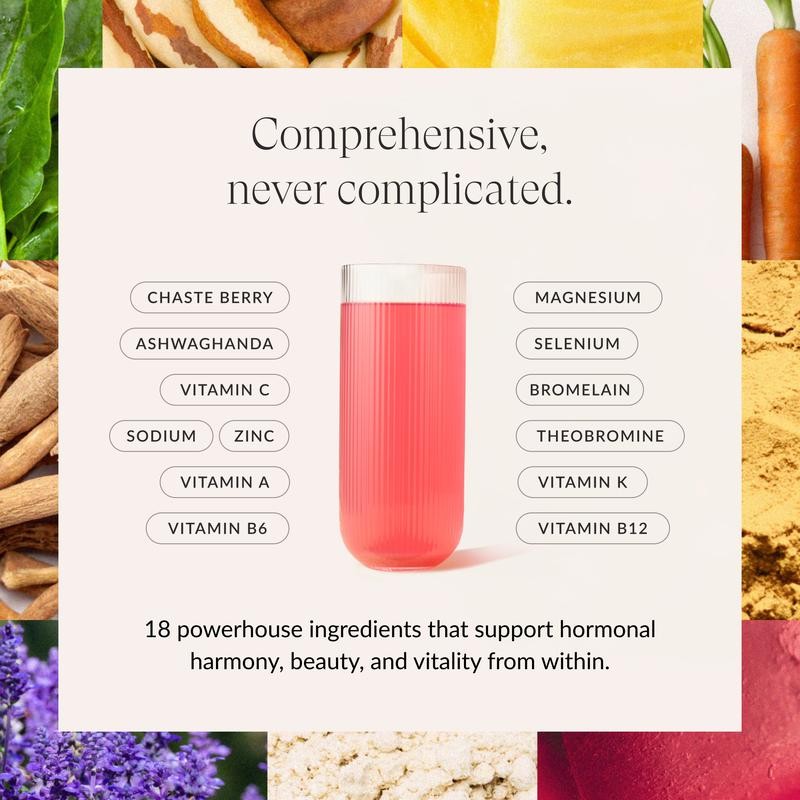 Beam Glow, Women's Daily Superpowder for Hormone-Balance Support - Vegan,