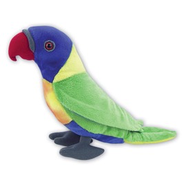 Ark Toys Lorikeet Stuffed Soft Toy Bird with Beans - Red, Blue, Green, Yellow - 30 cm