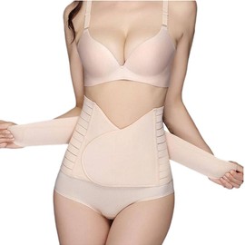 Youkii Body Shaper Abdominal Belt Postpartum Belly Band Waist Trainer Corset Waist Trimmer Abdominal Belt Corset Recovery Postpartum, beige, m