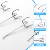 Pack of 50 Perforated Wall Hooks, Stainless Steel Pegboard Hooks,