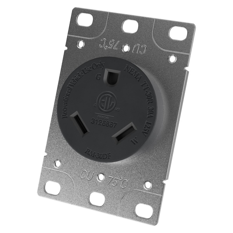 Leisure Cords RV 30 Amp, 125 Volt, NEMA TT-30R, 2P,