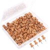 H&S Wood Push Pins for Corkboard - 100pcs Wooden Pushpins