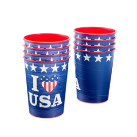 American Greetings Patriotic Party Supplies, Party Cups (8-Count)