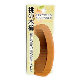 Peach Tree Comb, For Daily Hair Care, Static Electricity, Fits Perfectly In Your Hand