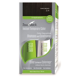 TouchBack Dark Brown Color Shampoo and Conditioner Set