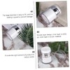 SAFIGLE 2pcs Vacuum Sub Jars Makeup Bottles for Travel Cream
