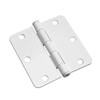 Richelieu Hardware - 2821WB - Box of 2 - Traditional - Full Mortise Butt Hinge - Rounded Edges - White Finish