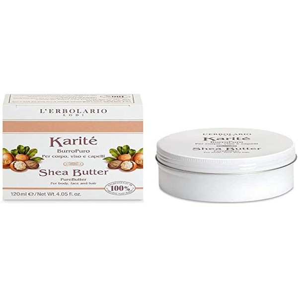 L'Erbolario Karité Pure Karité Butter for Body, Face and Hair 120 ml