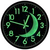 JoFomp LED Light Up Wall Clock Glow in Dark, 12