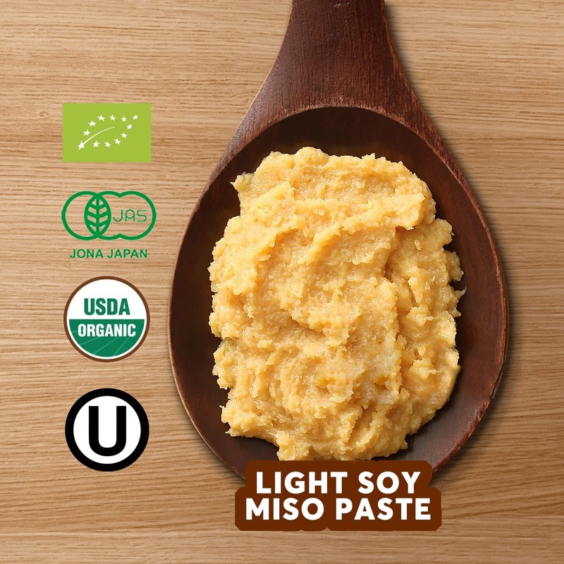 YUHO Organic Shiro Miso Paste, No GMO, NON-MSG, Japanese Style