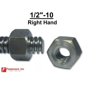 Fasteners Inc. 1/2"-10 Acme Heavy Hex Nut Right Hand 2G for Acme Threaded Rod RH 1/2-10 - 5