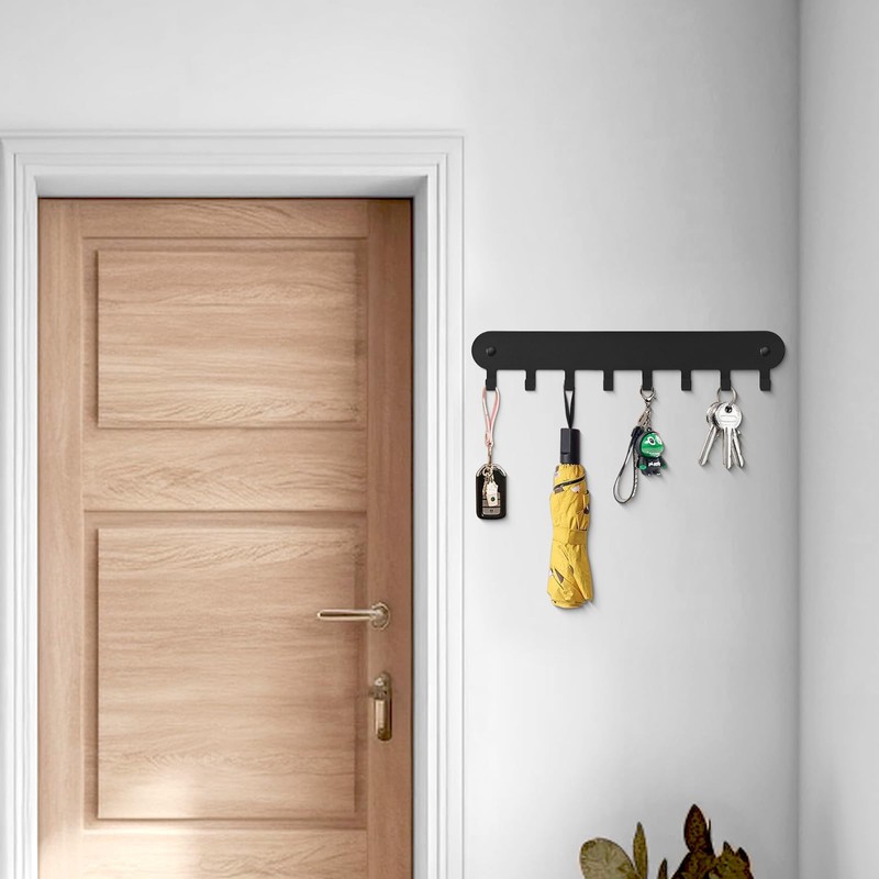 Suzurana 2 Pack Key Holder for Wall,Key Hooks with 8