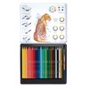 MILAN® Metal Box 24 Coloured Pencils 100% Watercolour Lead Allcolour