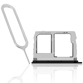 Perfectly Fit Standard Durable SIM and Memory Card Tray Holder w/SIM Card Ejection Pin Compatible with LG K40 LM-X420QN Unlocked