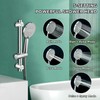 16.5-Inch Shower Riser Rail Kit Adjustable Shower Slide Bar with