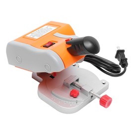 Mini Miter Cut-off Chop Saw, Benchtop Cut-Off Miter Saw Miniature Compound-Cutting Metal Wood Cutting Cutter 0-45° Adjust Small Electric Table Tool for Copper,Aluminum,Wood,Zinc in Hobby Craft