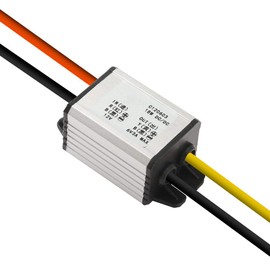 Dorhea 12V to 6V Car Power Voltage Converter DC 9V-22V 12V to 6V Buck Voltage 3A 18W Waterproof DC Step Down Volt Module Power Supply Board Compatible with Car Vehicle Automotive LED Display Radio