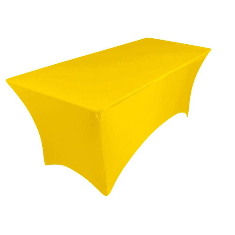 pod linen spandex stretch cover tablecloth for 6ft table 1SIDE
